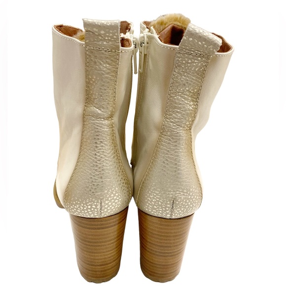 Hispanitas Janeth Leather Lace Up Victorian booties Cream Size EU 39 1/2/ US 9 - Picture 8 of 14